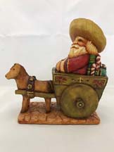67 Mexican Santa in Toy Cart